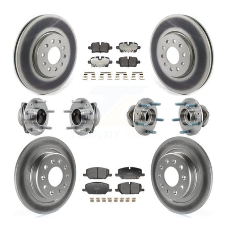 Front Rear Hub Bearing Coat Brake Rotor Pads Kit (10Pc) For Chevrolet Equinox GMC Terrain KBB-130175