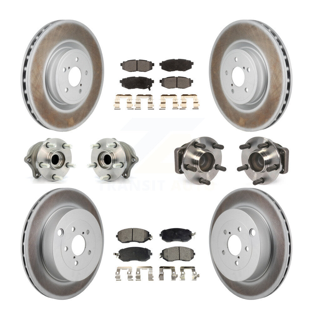 Front Rear Hub Bearing Coated Brake Rotor Pad Kit (10Pc) For Toyota 86 With Brembo Brakes KBB-130180