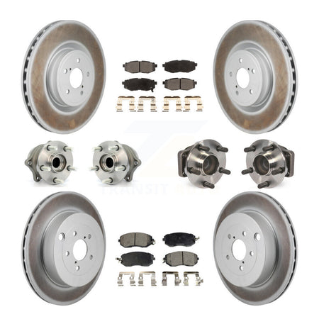 Front Rear Hub Bearing Coated Brake Rotor Pad Kit (10Pc) For Toyota 86 With Brembo Brakes KBB-130180