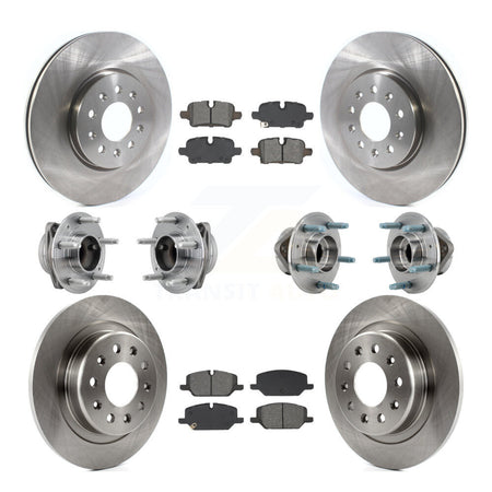 Front Rear Hub Bearing Brake Rotor & Pad Kit (10Pc) For Chevrolet Equinox GMC Terrain FWD KBB-130219