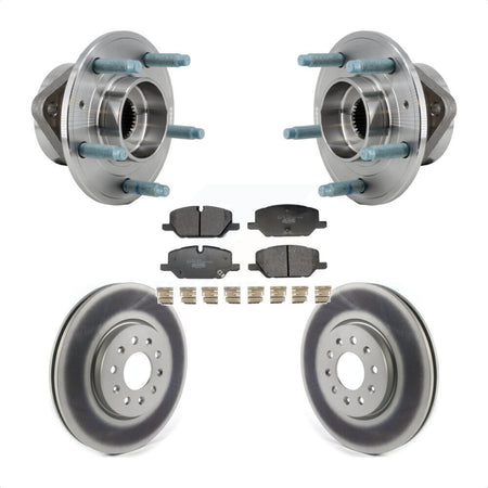 Front Hub Bearing Assembly Coated Brake Rotor & Pad Kit For Chevrolet Equinox GMC Terrain KBB-130251