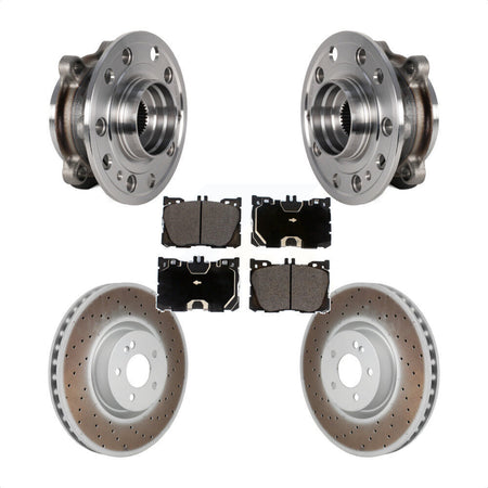 Front Hub Bearing Coat Brake Rotor Pad Kit For Mercedes-Benz C43 AMG GLC43 E450 E400 E300 KBB-130252