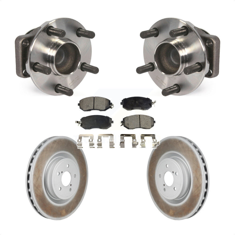Front Hub Bearing Coat Brake Rotor Pads Kit For 2019 Toyota 86 Base GT With Brembo Brakes KBB-130261
