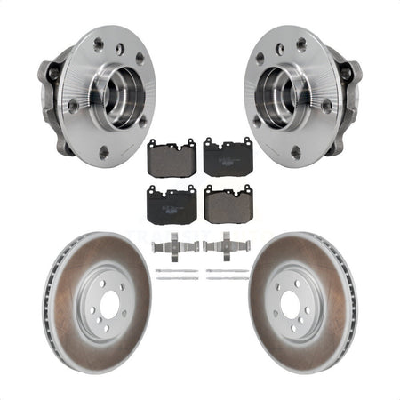 Front Hub Bearing Assembly Coated Brake Rotor Pads Kit For Mini Cooper Countryman Clubman KBB-130263