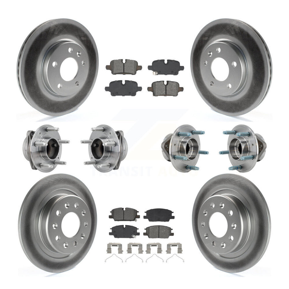 Front Rear Hub Bearing Coat Brake Rotor Pads Kit (10Pc) For Chevrolet Equinox GMC Terrain KBB-130299