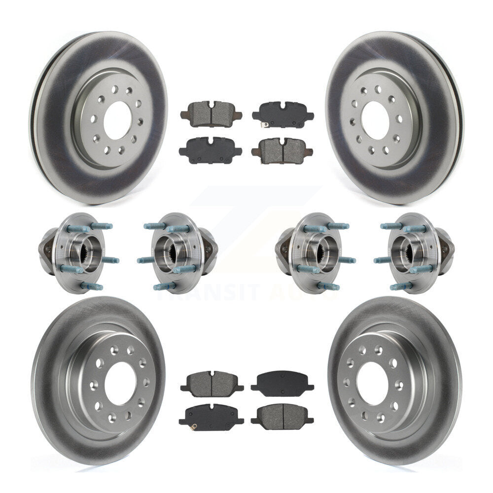 Front Rear Hub Bearing Coat Brake Rotor Pads Kit (10Pc) For Chevrolet Equinox GMC Terrain KBB-130300