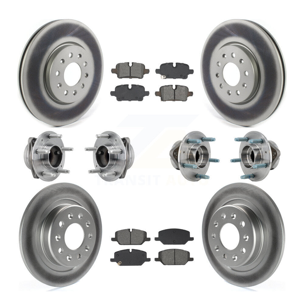 Front Rear Hub Bearing Coat Brake Rotor Pads Kit (10Pc) For Chevrolet Equinox GMC Terrain KBB-130301