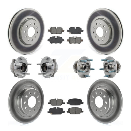 Front Rear Hub Bearing Coat Brake Rotor Pads Kit (10Pc) For Chevrolet Equinox GMC Terrain KBB-130301
