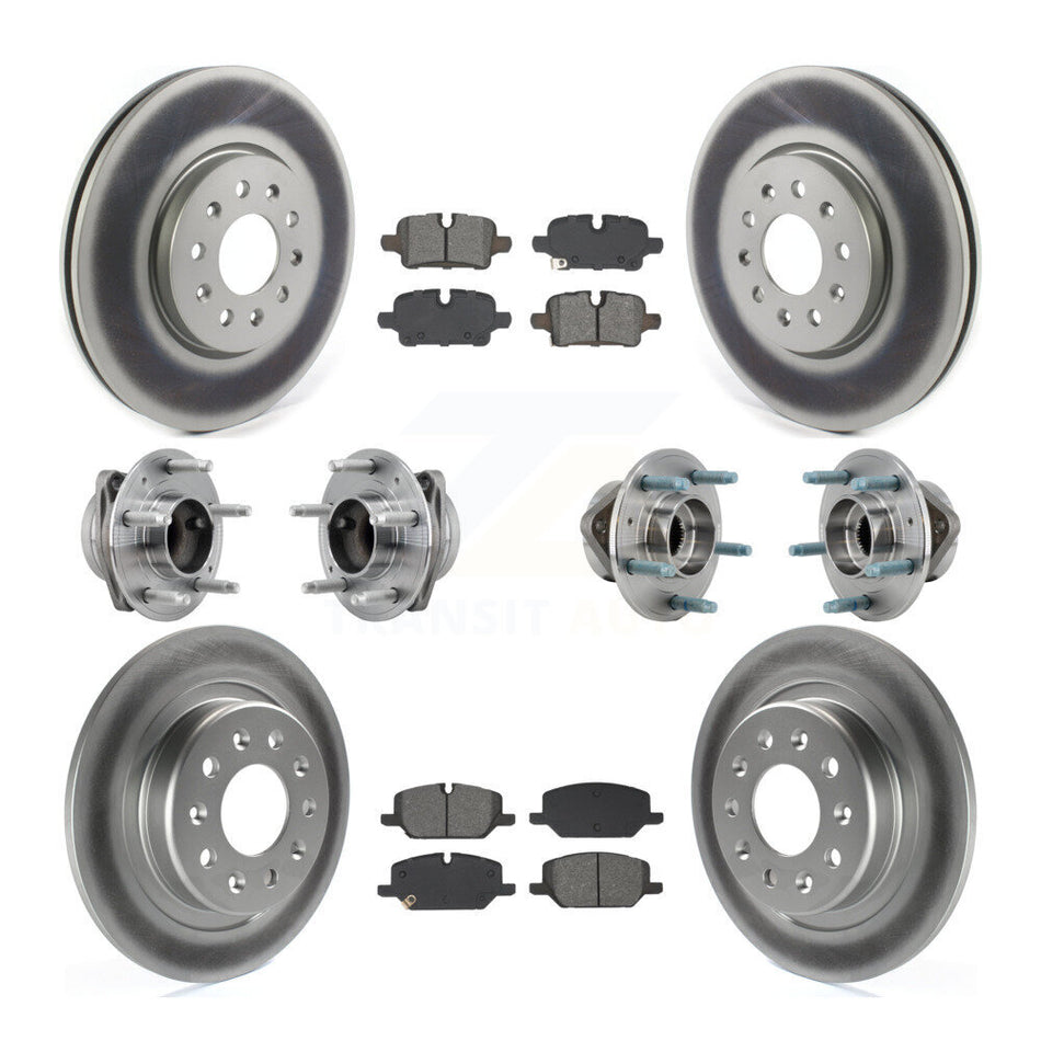 Front Rear Hub Bearing Coat Brake Rotor Pads Kit (10Pc) For Chevrolet Equinox GMC Terrain KBB-130301