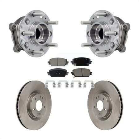 Front Hub Bearing Assembly Disc Brake Rotor Pad Kit For Hyundai Santa Fe Kia Sorento Cruz KBB-130317