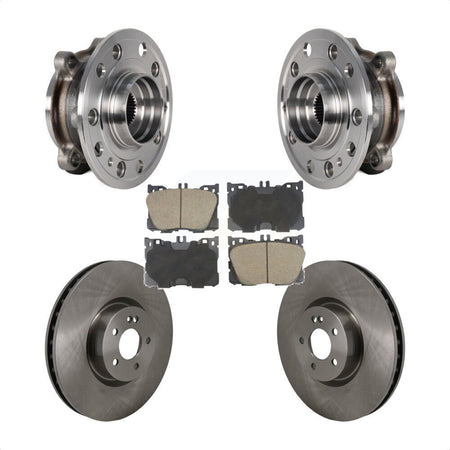 Front Hub Bearing Brake Rotor Pad Kit For Mercedes-Benz C43 AMG GLC43 E450 E400 E300 C450 KBB-130318