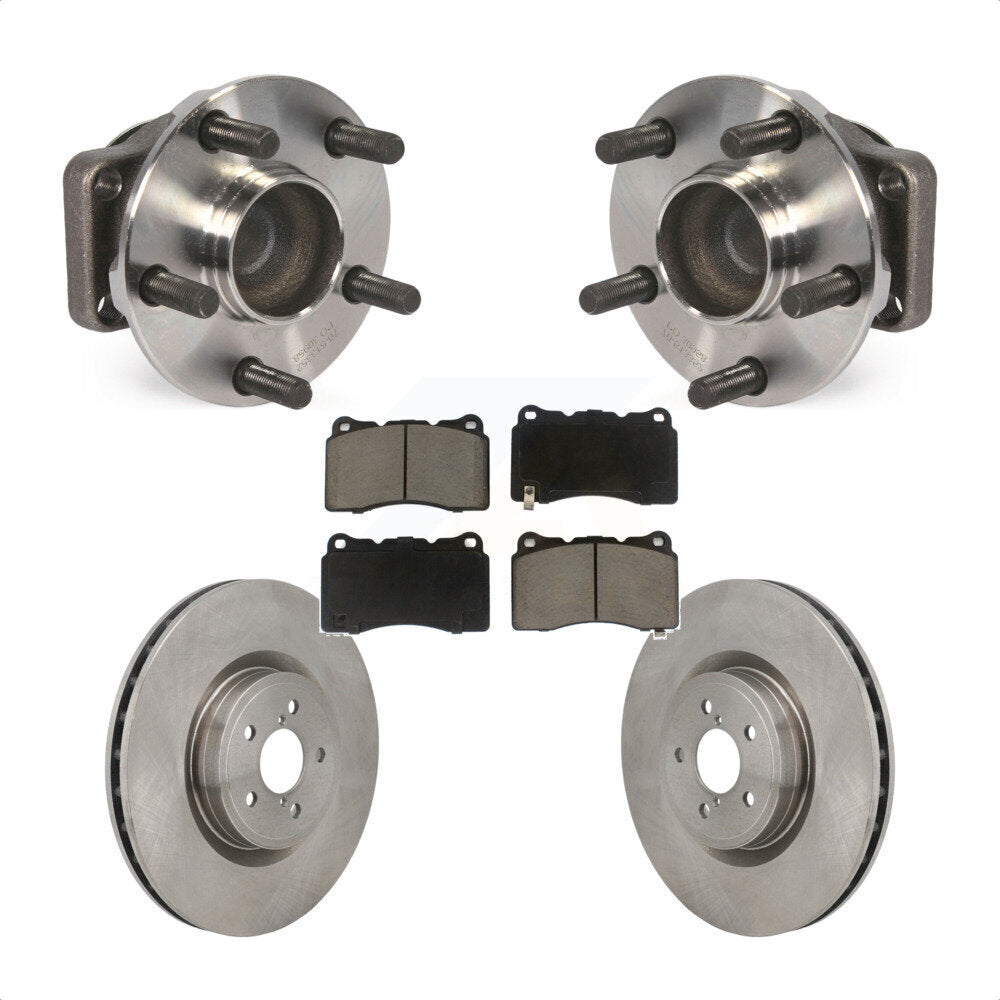 Front Hub Bearing Disc Brake Rotor & Pads Kit For Subaru BRZ Toyota 86 With Brembo Brakes KBB-130320