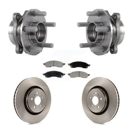 Front Hub Bearing Assembly Disc Brake Rotors And Ceramic Pads Kit For Lincoln Nautilus KBB-130326