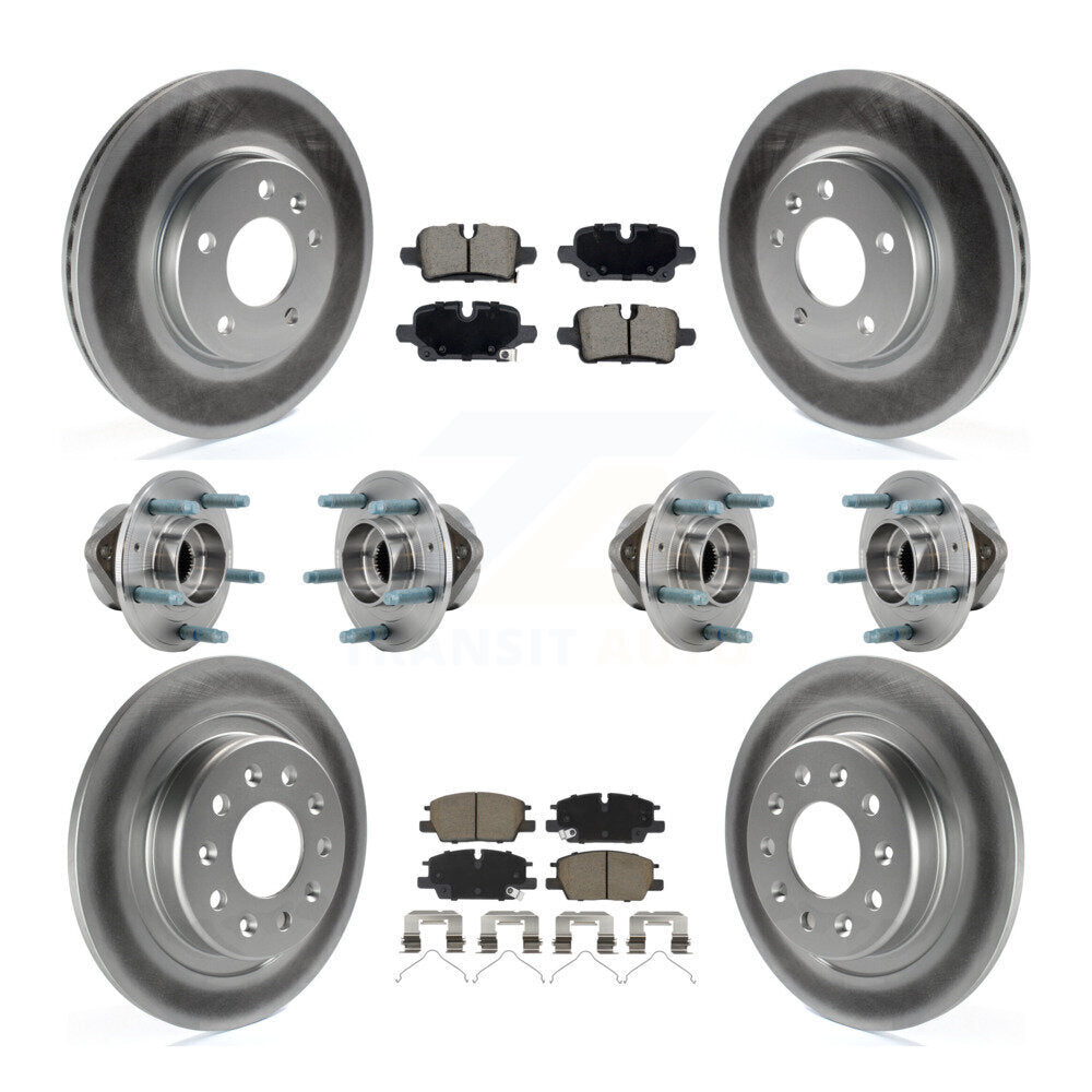 Front Rear Hub Bearing Coat Brake Rotor Pads Kit (10Pc) For Chevrolet Equinox GMC Terrain KBB-130373