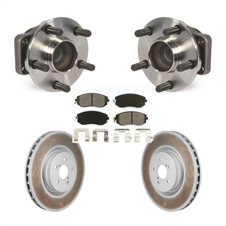 Front Hub Bearing Coat Brake Rotor Pads Kit For 2019 Toyota 86 Base GT With Brembo Brakes KBB-130402