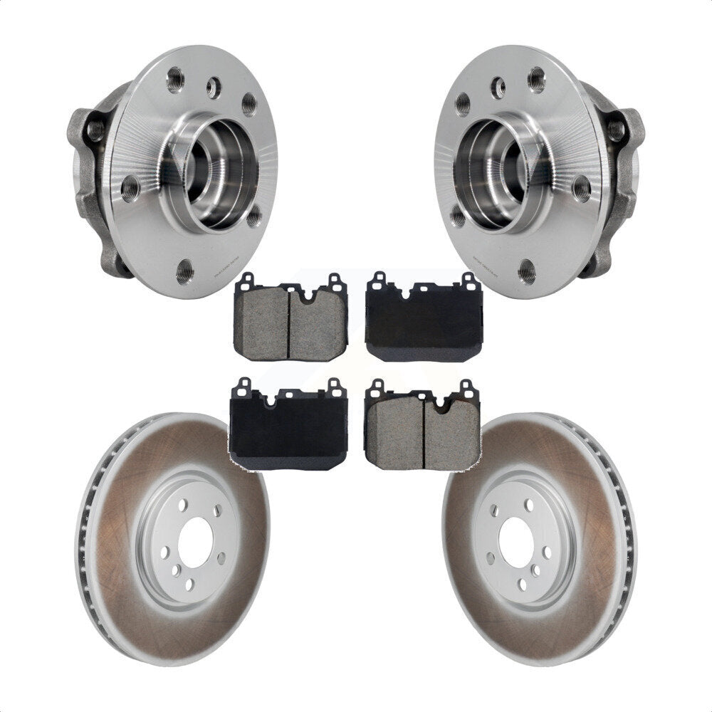 Front Hub Bearing Assembly Coated Brake Rotor Pads Kit For Mini Cooper Countryman Clubman KBB-130406