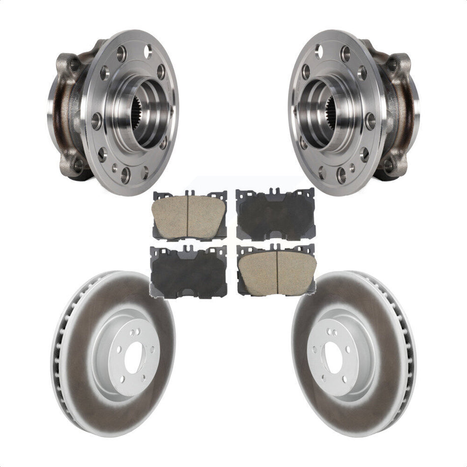 Front Hub Bearing Coat Brake Rotor Pad Kit For Mercedes-Benz C43 AMG GLC43 E450 E400 E300 KBB-130413