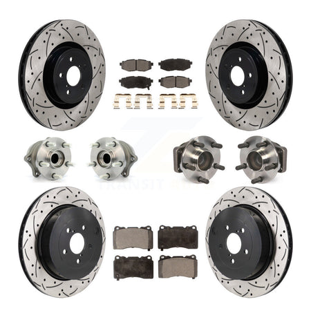 Front Rear Hub Bearing Coat Brake Rotor Pads Kit (10Pc) For Subaru BRZ With Brembo Brakes KBB-130482