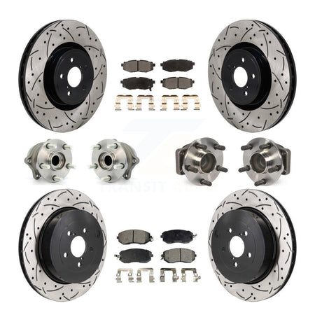 Front Rear Hub Bearing Coated Brake Rotor Pad Kit (10Pc) For Toyota 86 With Brembo Brakes KBB-130483