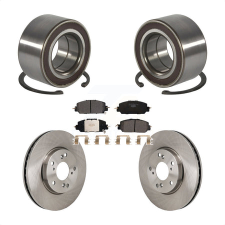 Front Wheel Bearing Disc Brake Rotors And Ceramic Pads Kit For 2017-2021 Honda Clarity KBB-130505