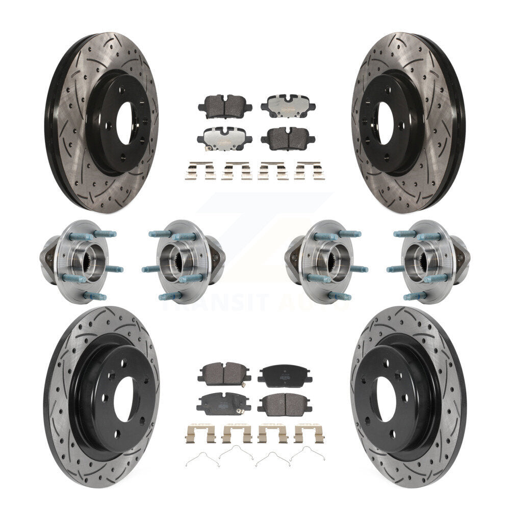 Front Rear Hub Bearing Coat Brake Rotor Pads Kit (10Pc) For Chevrolet Equinox GMC Terrain KBB-130533