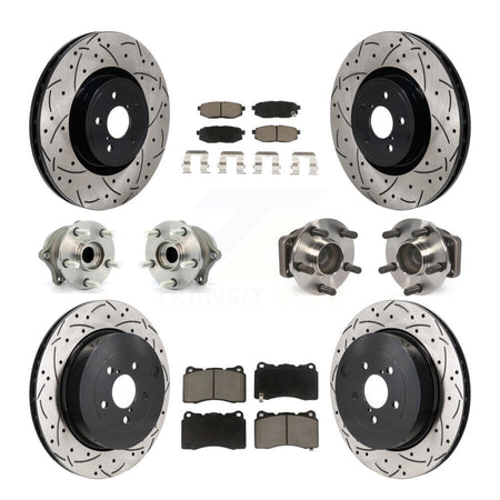 Front Rear Hub Bearing Coat Brake Rotor Pads Kit (10Pc) For Subaru BRZ With Brembo Brakes KBB-130580