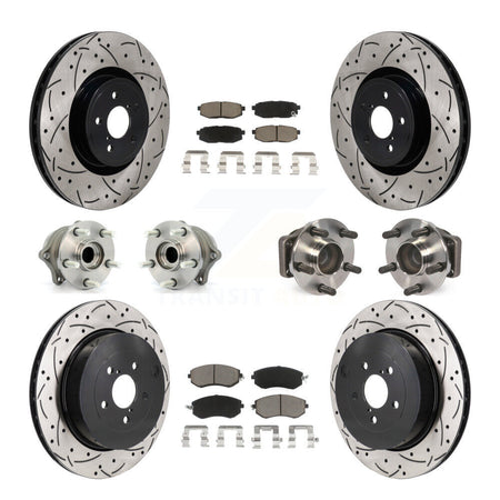 Front Rear Hub Bearing Coated Brake Rotor Pad Kit (10Pc) For Toyota 86 With Brembo Brakes KBB-130581
