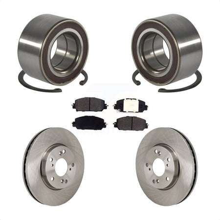 Front Wheel Bearing Disc Brake Rotors And Pads Kit For 2017-2021 Honda Clarity KBB-130599