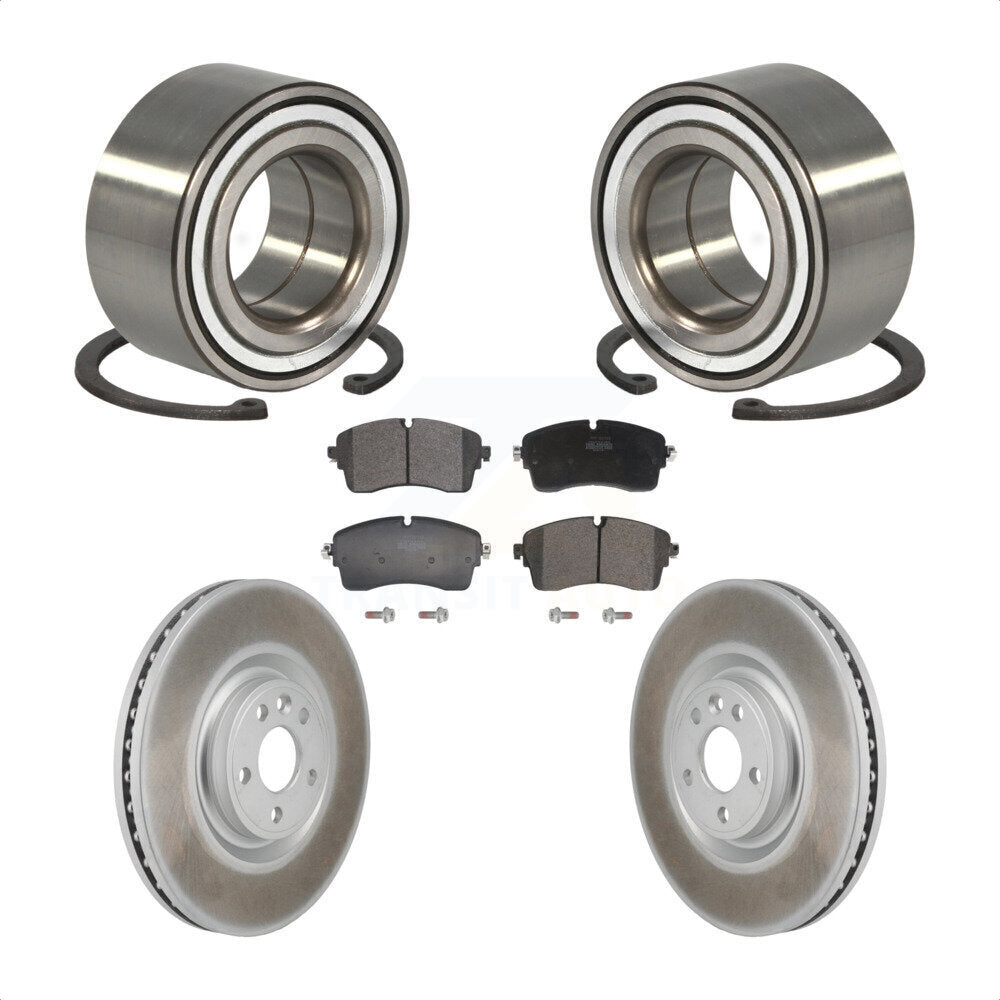 Front Wheel Bearing Coated Brake Rotor Pads Kit For Land Rover Range Evoque Jaguar E-Pace KBB-130645