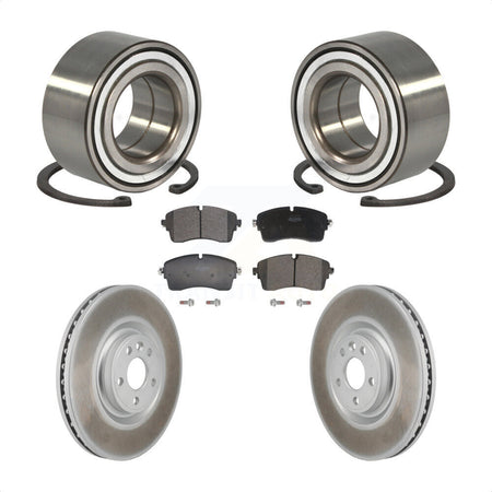 Front Wheel Bearing Coated Brake Rotor Pads Kit For Land Rover Range Evoque Jaguar E-Pace KBB-130645