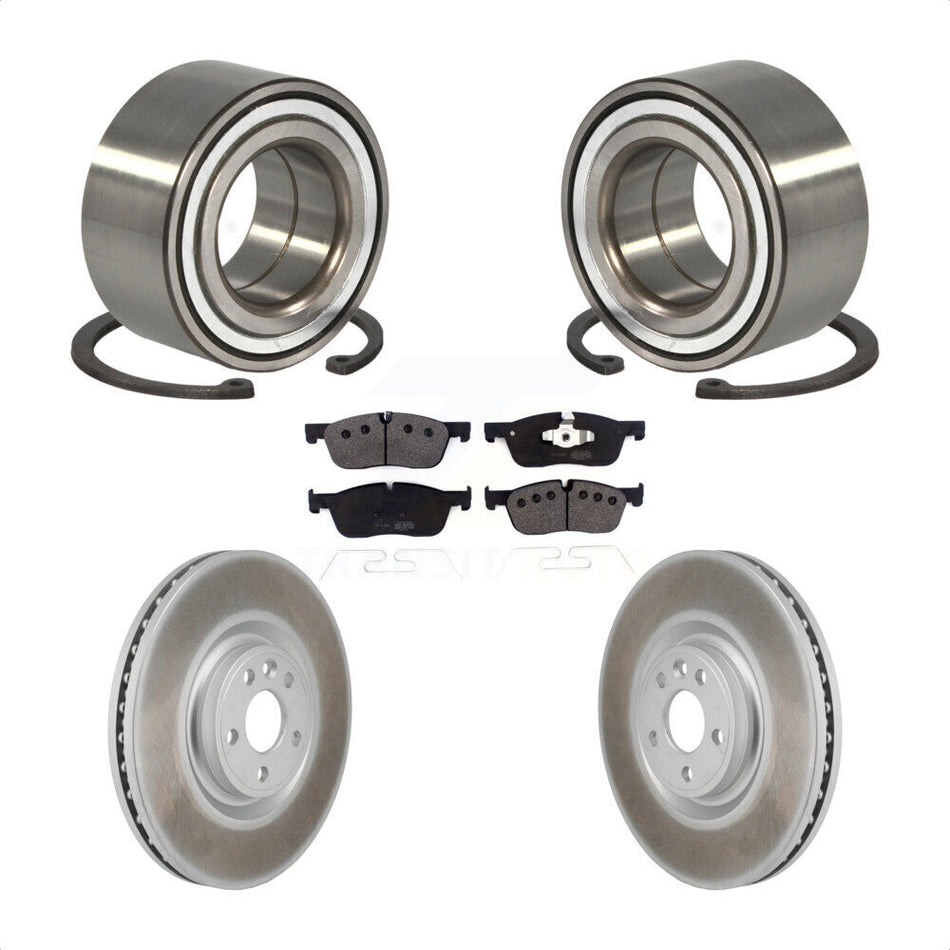 Front Wheel Bearing Coat Brake Rotor Pad Kit For Land Rover Discovery Sport Jaguar E-Pace KBB-130646