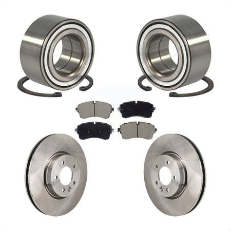 Front Wheel Bearing Disc Brake Rotor Pad Kit For Land Rover Discovery Range DIESEL engine KBB-130649