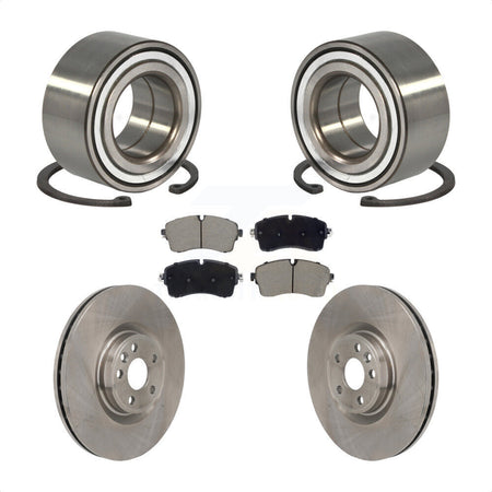 Front Wheel Bearing Disc Brake Rotor & Pads Kit For Land Rover Range Evoque Jaguar E-Pace KBB-130650