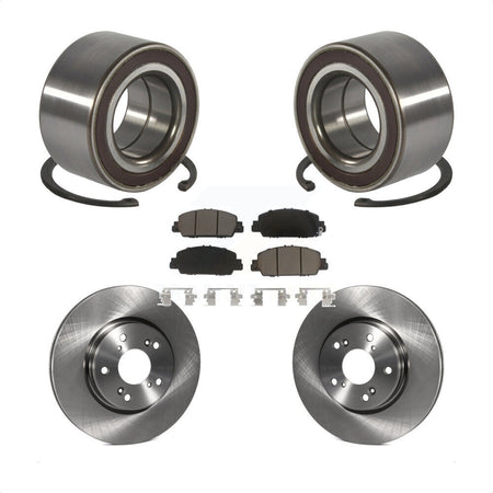 Front Wheel Bearing Disc Brake Rotors And Ceramic Pads Kit For 2016-2022 Honda HR-V KBB-130652