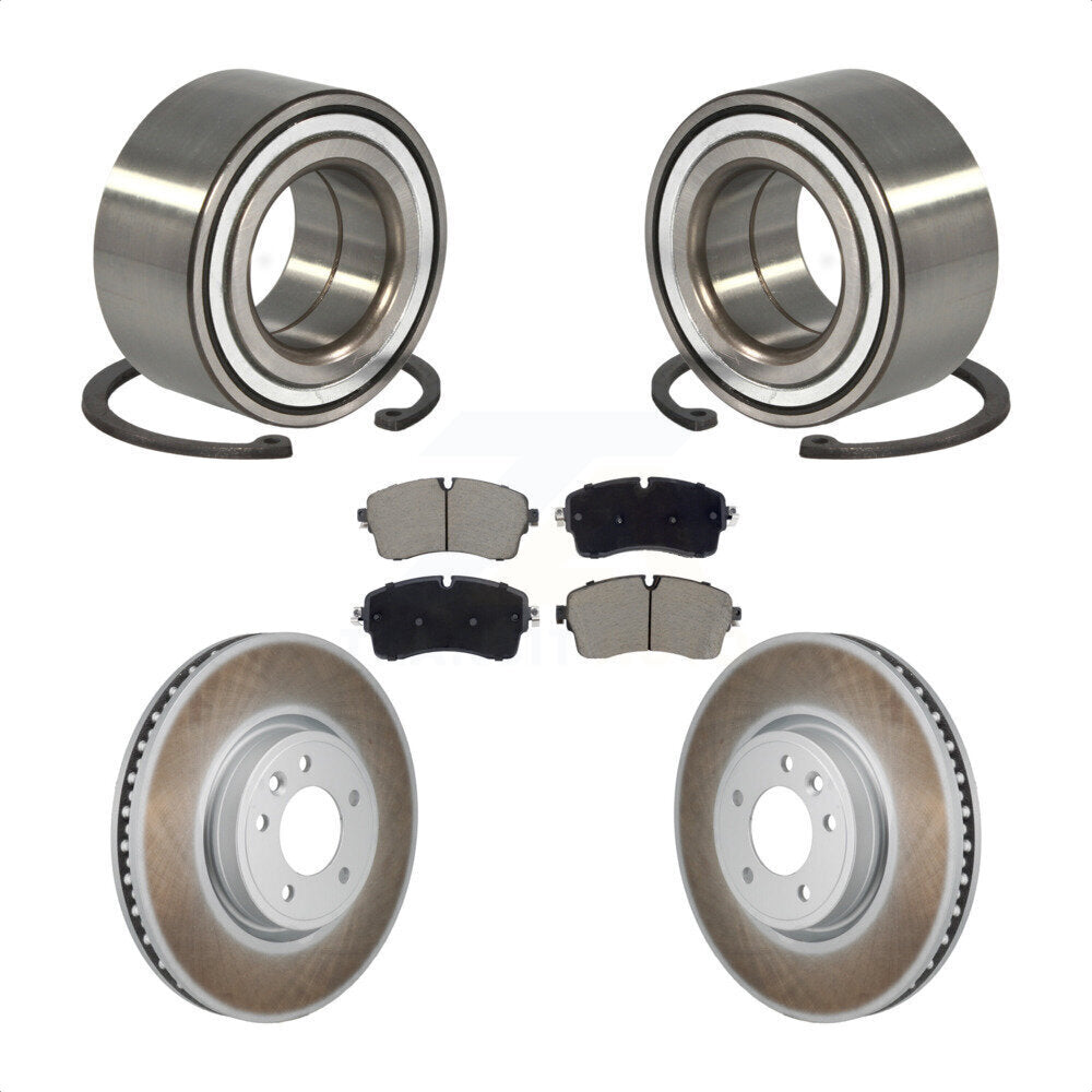 Front Wheel Bearing Coat Brake Rotor Pad Kit For Land Rover Discovery Range DIESEL engine KBB-130703