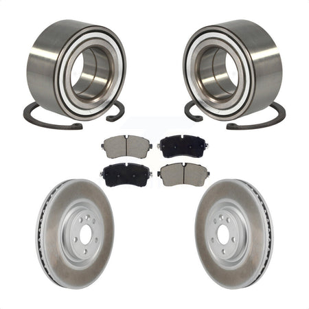 Front Wheel Bearing Coated Brake Rotor Pads Kit For Land Rover Range Evoque Jaguar E-Pace KBB-130704