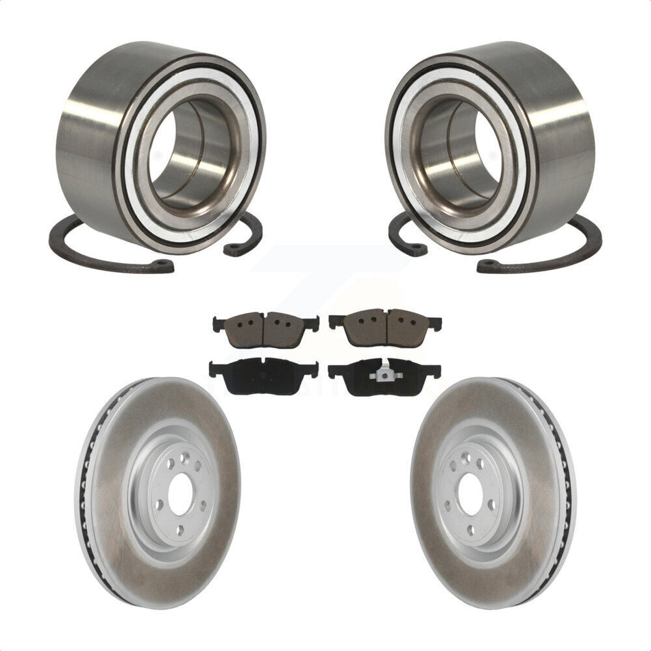 Front Wheel Bearing Coat Brake Rotor Pad Kit For Land Rover Discovery Sport Jaguar E-Pace KBB-130705