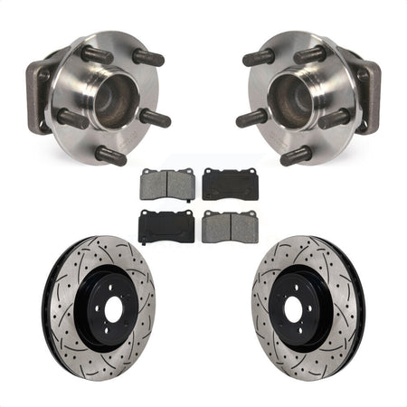 Front Hub Bearing Assembly Coated Drill Slot Brake Rotor Pad Kit For Subaru BRZ Toyota 86 KBB-130727
