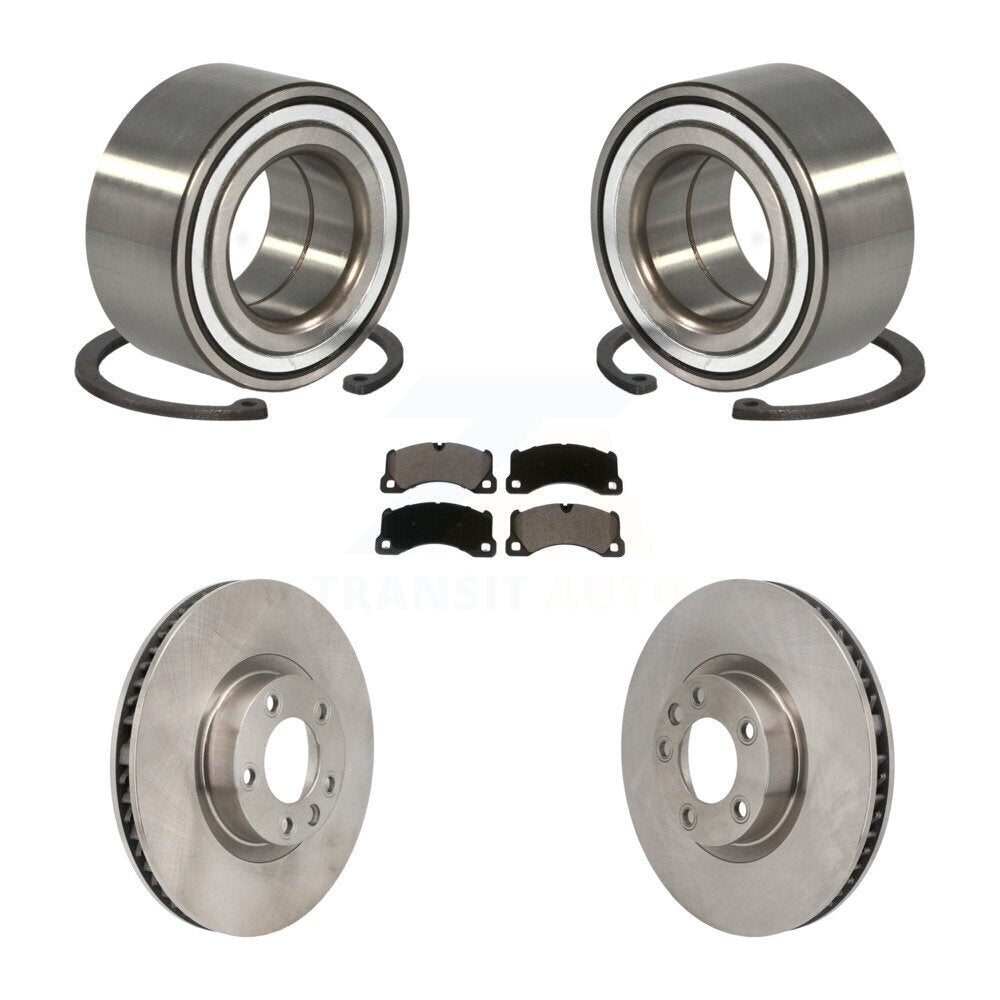 Front Wheel Bearing Disc Brake Rotors And Pads Kit For Volkswagen Touareg Porsche Cayenne KBB-130828