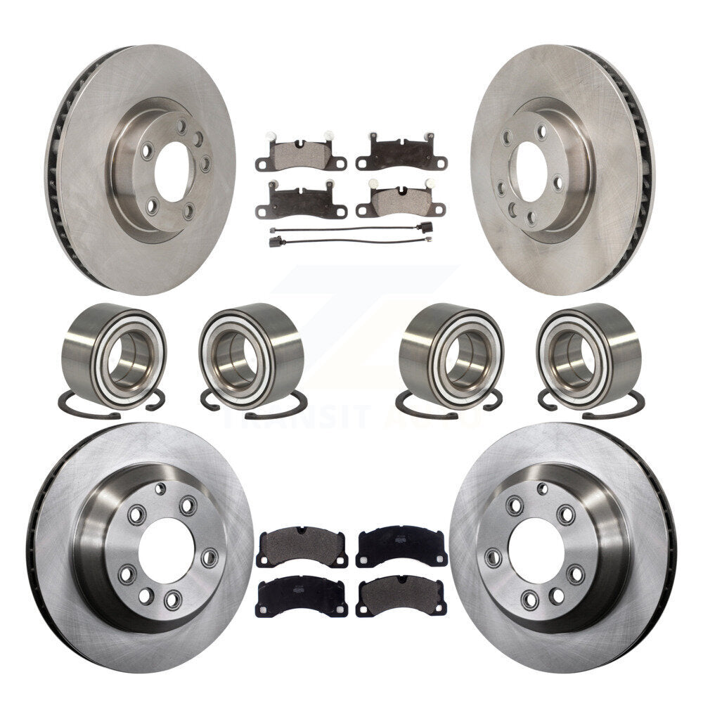 Front Rear Bearing Disc Brake Rotor Pad Kit (10Pc) For Volkswagen Touareg Porsche Cayenne KBB-130837