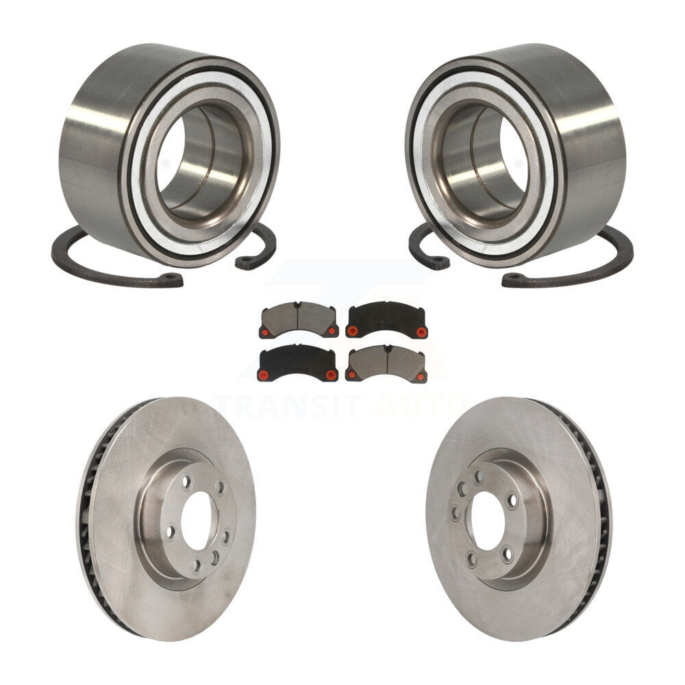 Front Wheel Bearing Disc Brake Rotors And Pads Kit For Volkswagen Touareg Porsche Cayenne KBB-130840