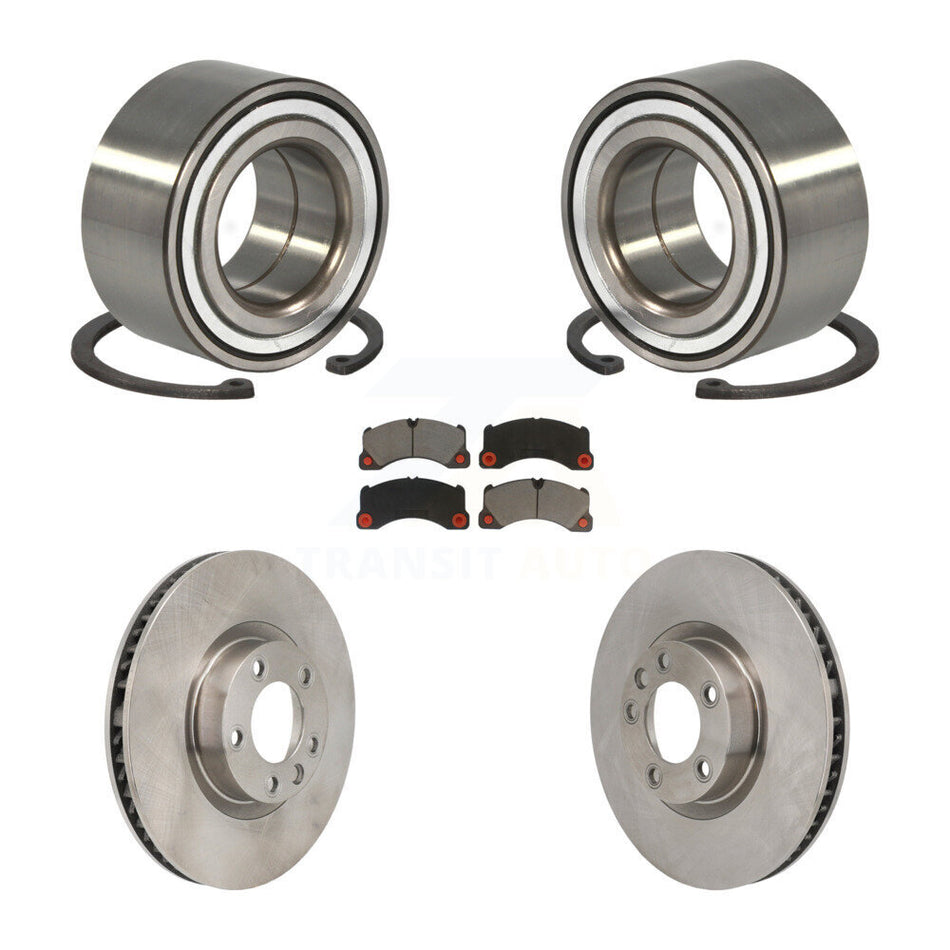 Front Wheel Bearing Disc Brake Rotors And Pads Kit For Volkswagen Touareg Porsche Cayenne KBB-130840