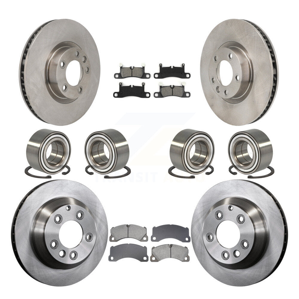 Front Rear Bearing Disc Brake Rotor Pad Kit (10Pc) For Volkswagen Touareg Porsche Cayenne KBB-130849