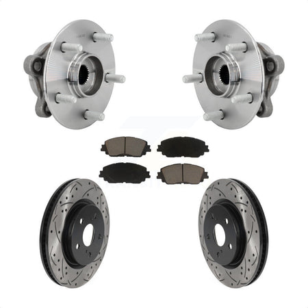 Front Hub Bearing Coat Drill Slot Brake Rotor Pads Kit For Toyota C-HR Lexus UX250h UX200 KBB-131320