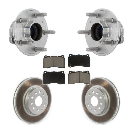 Front Hub Bearing Assembly Coat Brake Rotor Pad Kit For Chevrolet Camaro Cadillac CTS CT6 KBB-131678