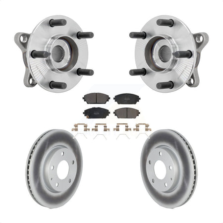 Front Hub Bearing Coated Brake Rotor Pads Kit For Mazda 3 Vehicles Manufactured In Mexico KBB-131793