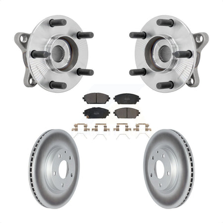 Front Hub Bearing Coated Brake Rotor Pads Kit For Mazda 3 Vehicles Manufactured In Mexico KBB-131794