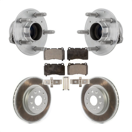 Front Hub Bearing Assembly Coat Brake Rotor Pad Kit For Chevrolet Camaro Cadillac CTS CT6 KBB-131798