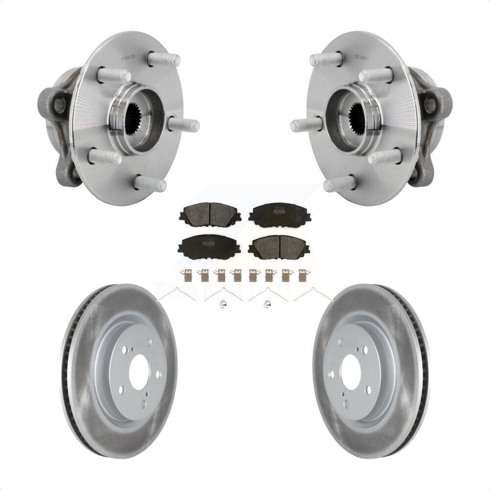 Front Hub Bearing Assembly Coated Brake Rotor Pads Kit For Toyota C-HR Lexus UX250h UX200 KBB-131805