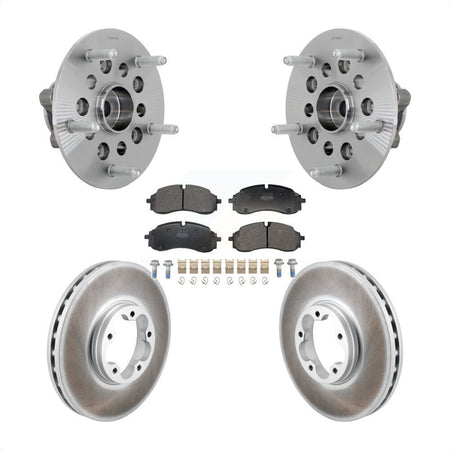 Front Hub Bearing Assembly Coated Disc Brake Rotors And Pads Kit For Ford E-Transit KBB-131821